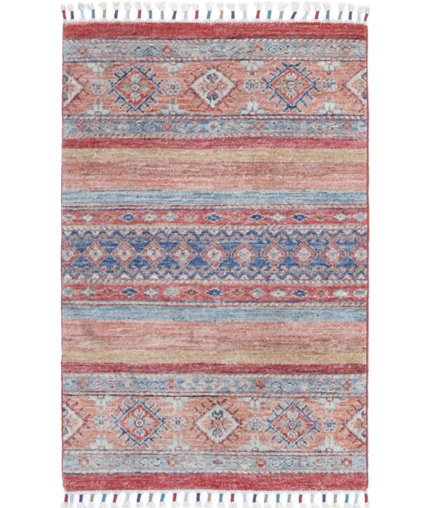 Hand Knotted Khurjeen Wool Rug 2' 0" x 3' 0" - No. AT41893