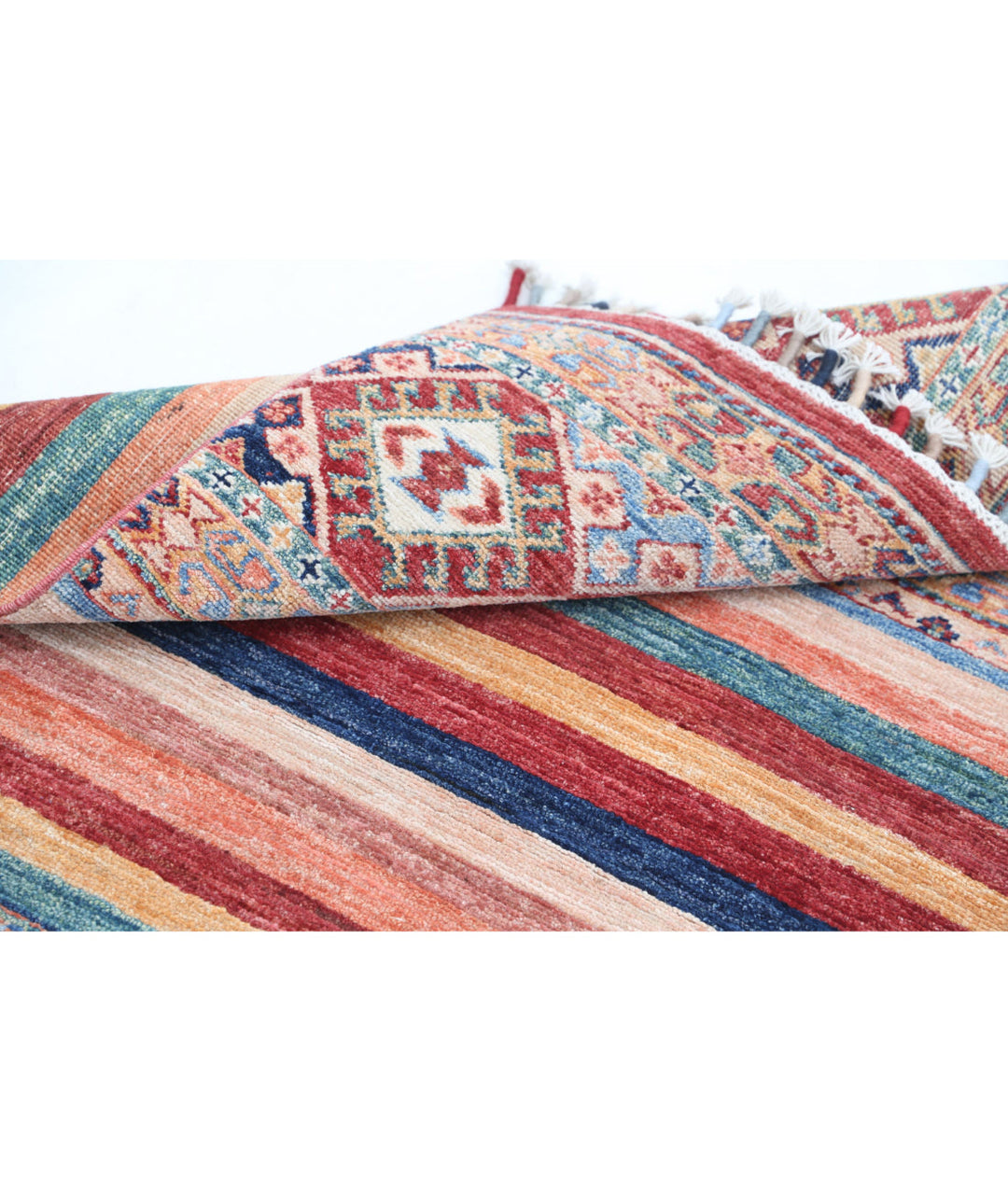 Afghan Khurjeen Rug 2' 6" x 3' 10" Hand-Knotted | No. AT20607