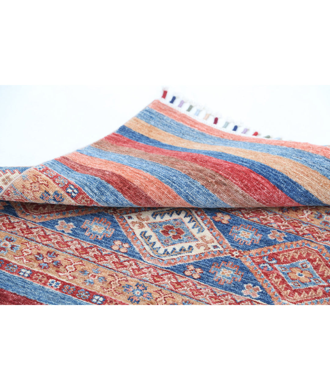 Afghan Khurjeen Rug 2' 9" x 3' 10" Hand-Knotted | No. AT91809