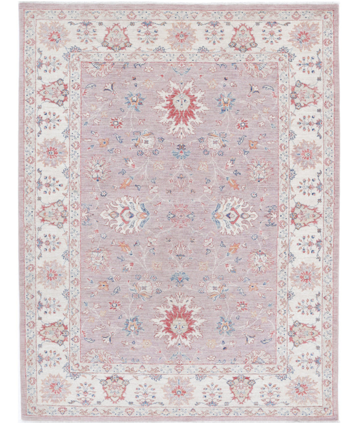 Afghan Ziegler Farhan Rug 4' 11" x 6' 6" Hand-Knotted