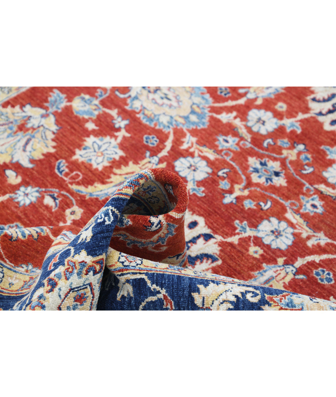 Afghan Ziegler Farhan Rug 6' 4" x 9' 6" Hand-Knotted | No. AT70691