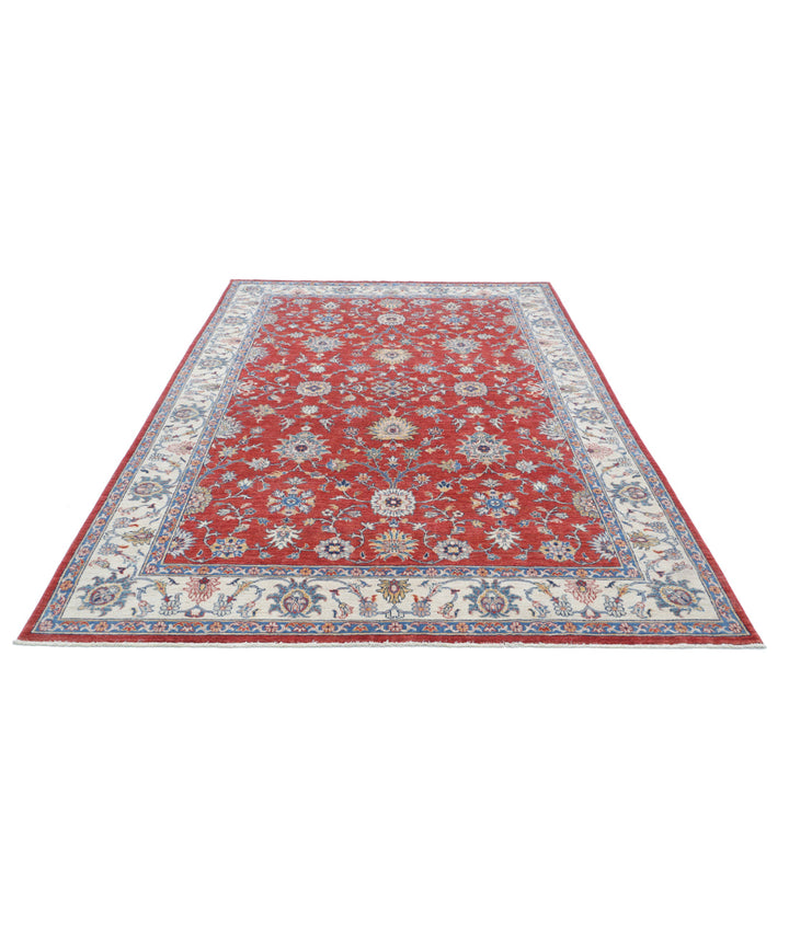 Afghan Ziegler Farhan Rug 6'5" x 9'9" Hand-Knotted | No. AT57247