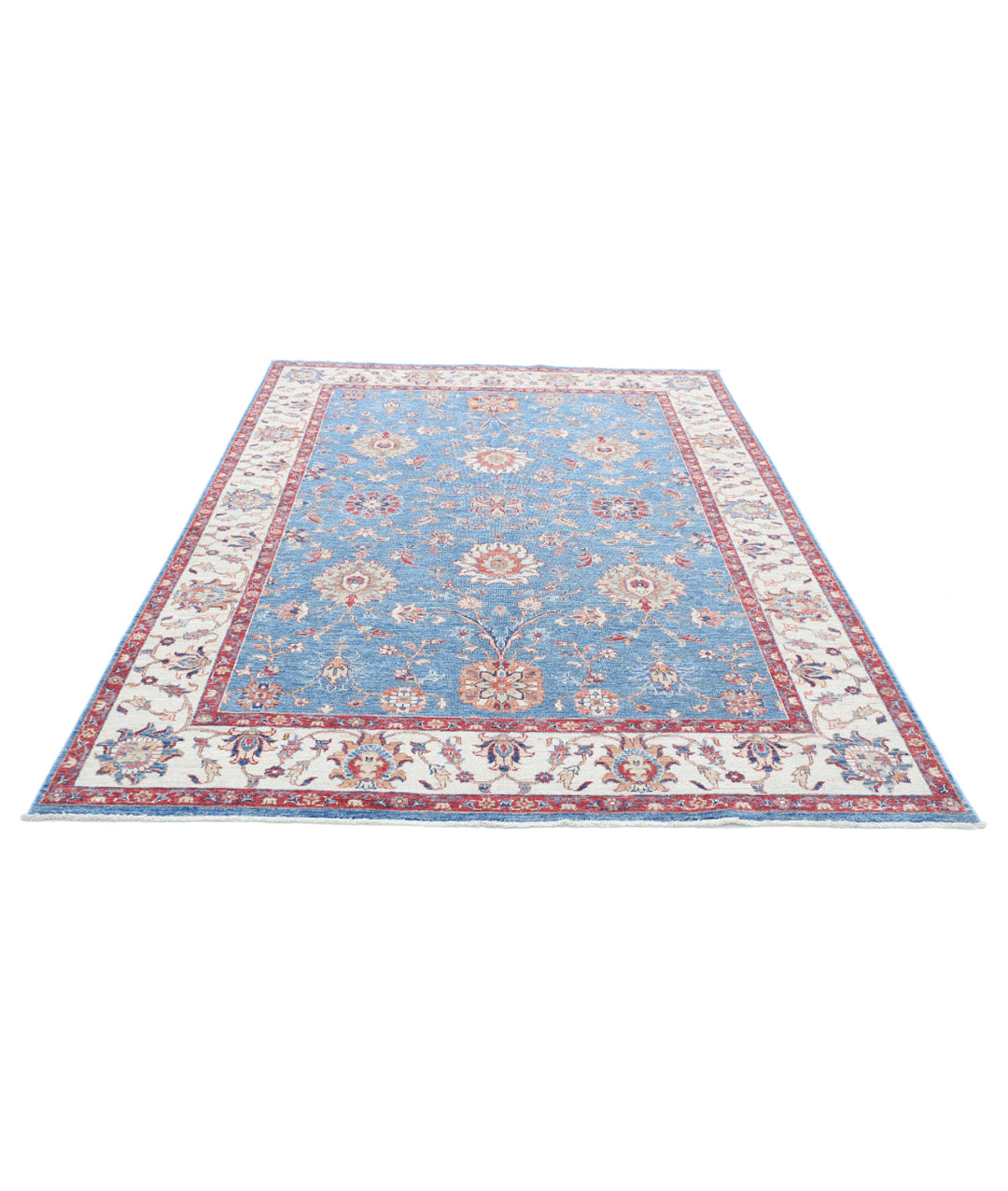 Afghan Ziegler Farhan Rug 6' 0" x 8' 3" Hand-Knotted | No. AT60974