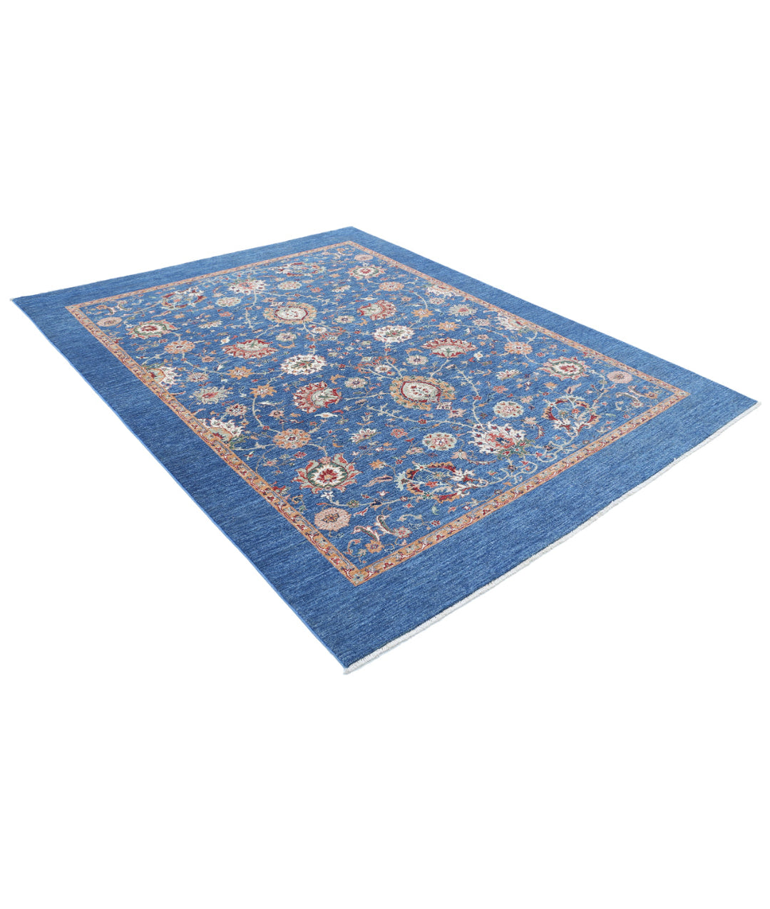 Afghan Ziegler Farhan Rug 6' 9" x 8' 10" Hand-Knotted | No. AT22823