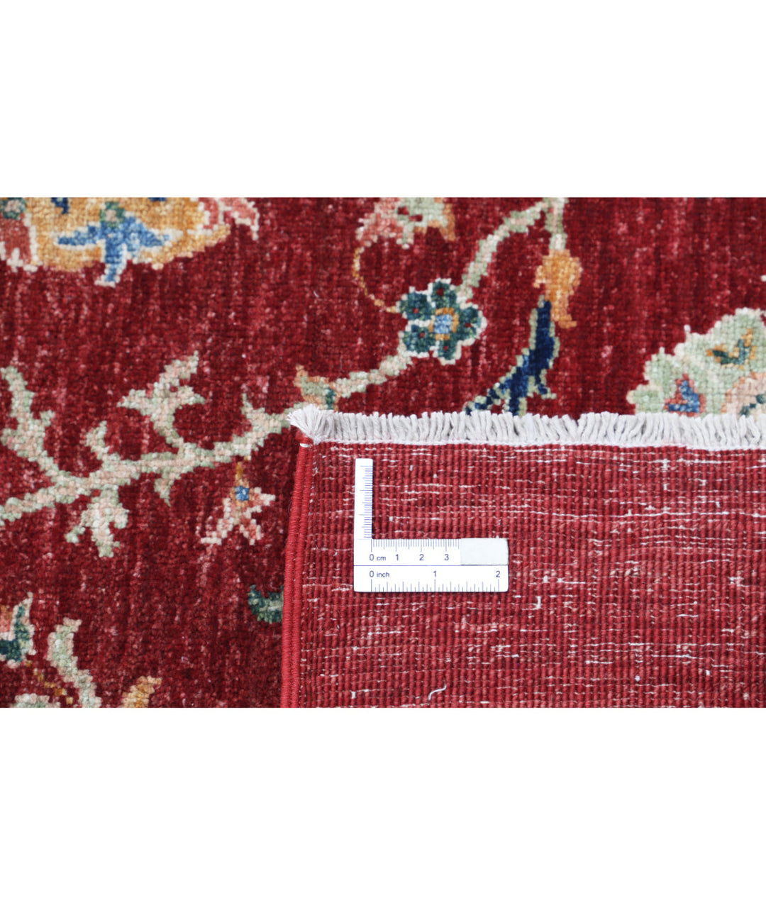 Afghan Ziegler Rug 6' 3" x 9' 1" Hand-Knotted | No. AT90015