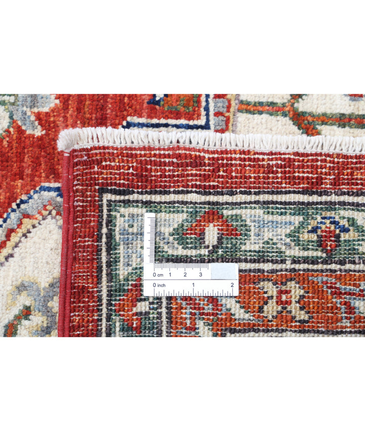 Purple Afghan Heriz Rug 7' 11" x 9' 9" Hand-Knotted | No. AT14756