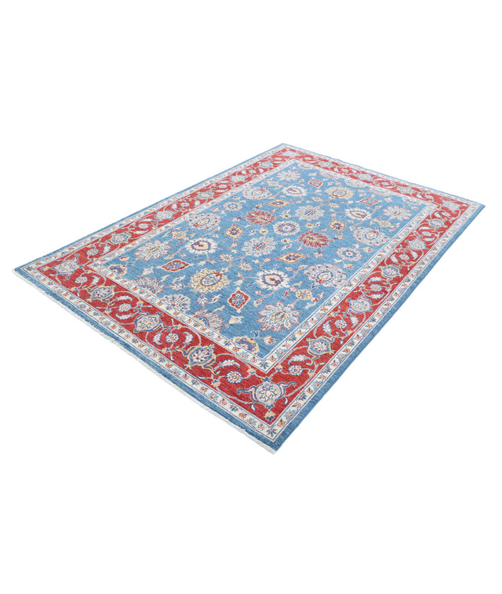 Afghan Ziegler Farhan Rug 5' 4" x 7' 10" Hand-Knotted | No. AT41113