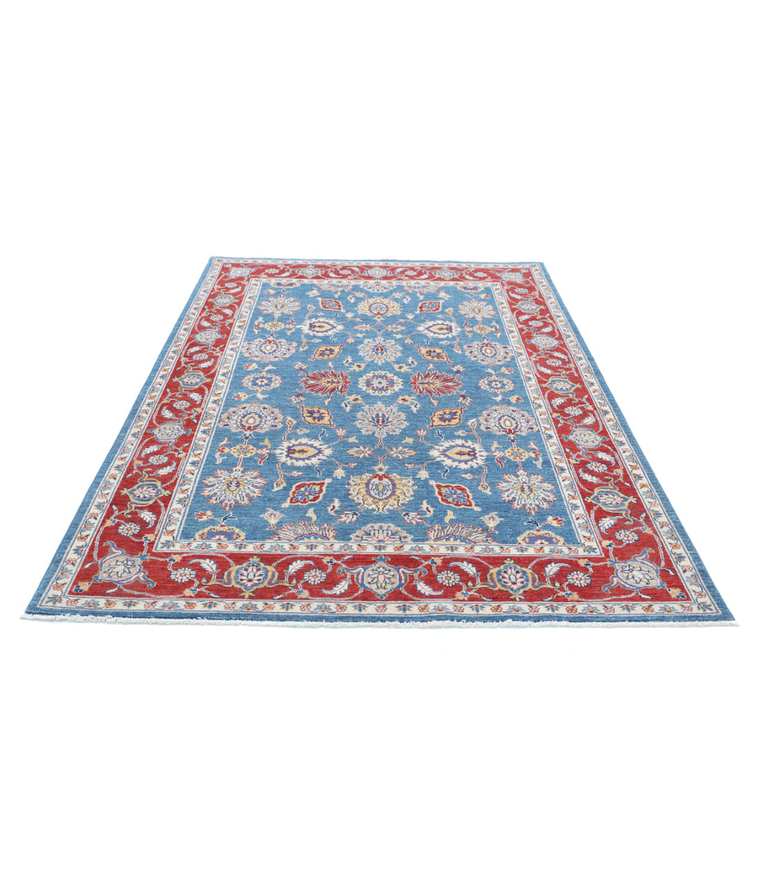 Afghan Ziegler Farhan Rug 5' 4" x 7' 10" Hand-Knotted | No. AT41113