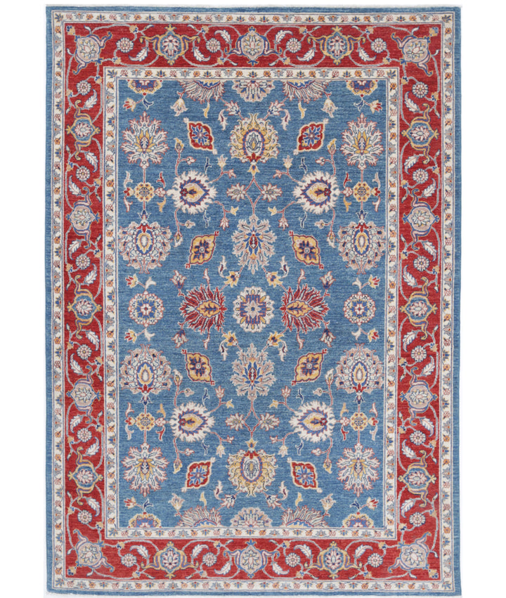 Afghan Ziegler Farhan Rug 5' 4" x 7' 10" Hand-Knotted