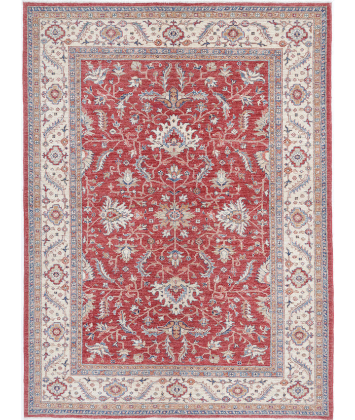 Afghan Ziegler Farhan Rug 5'8" x 7'9" Hand-Knotted