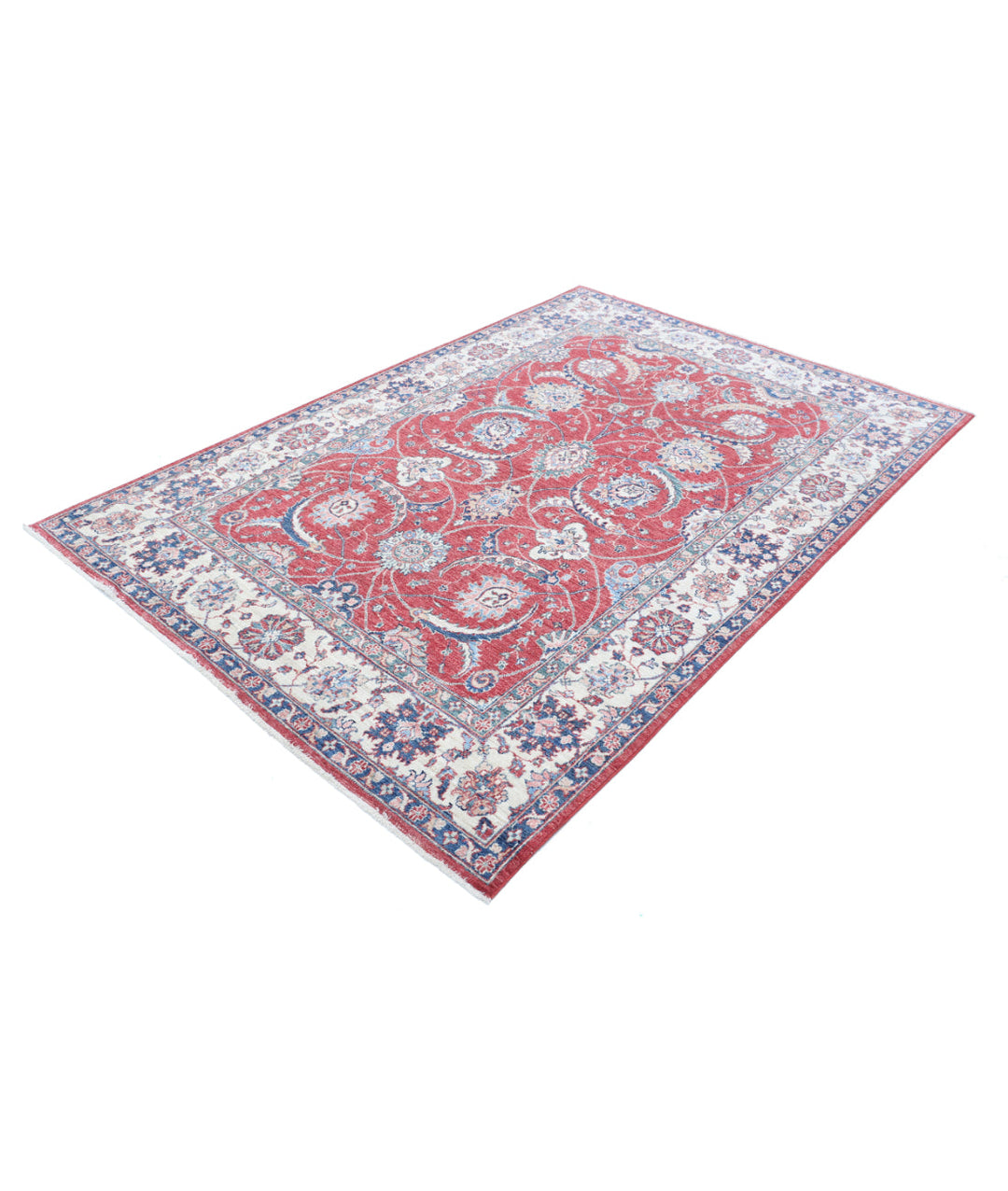 Afghan Ziegler Farhan Rug 5' 4" x 8' 0" Hand-Knotted | No. AT63954