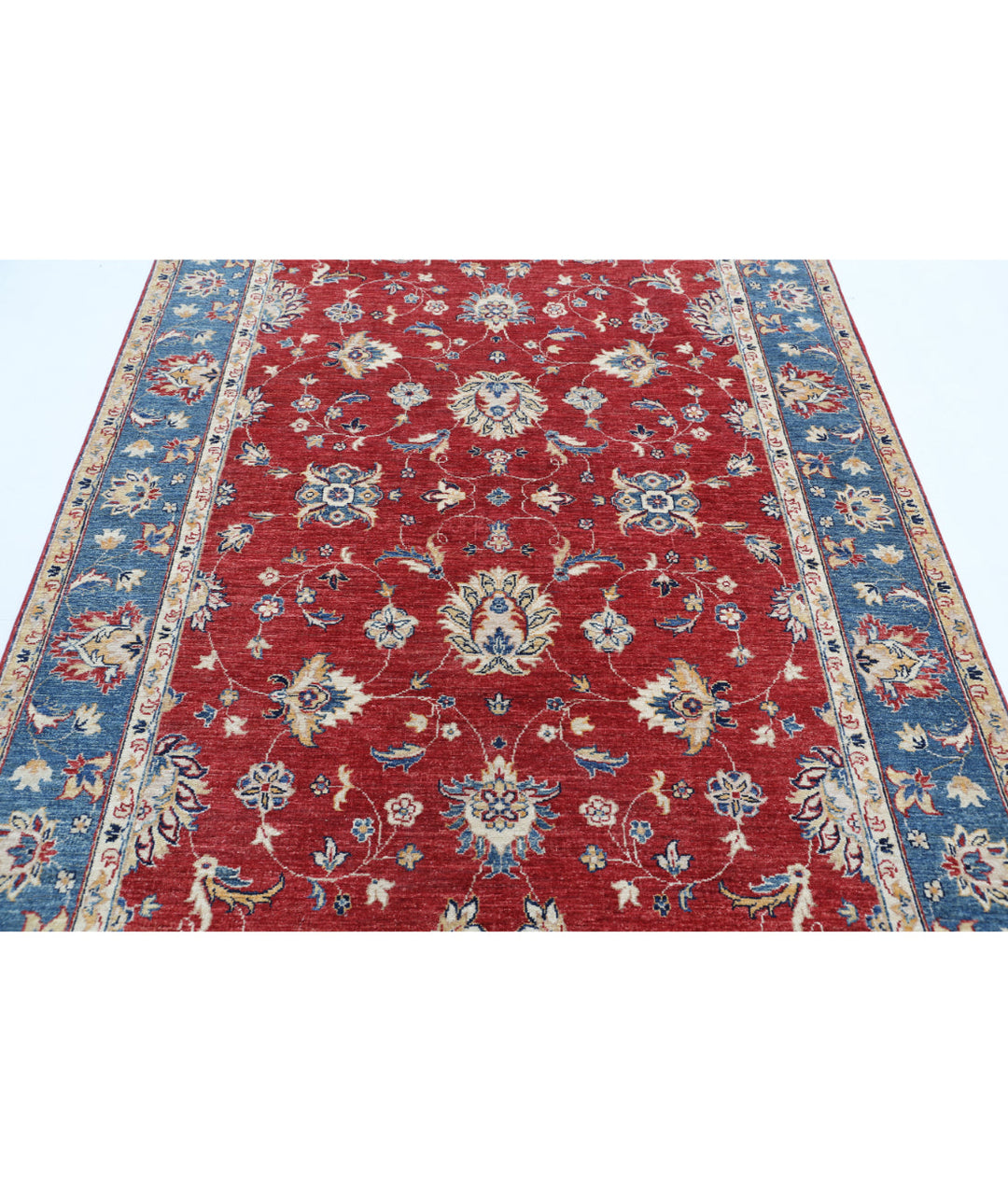 Afghan Ziegler Farhan Rug 5' 6" x 7' 6" Hand-Knotted | No. AT21904