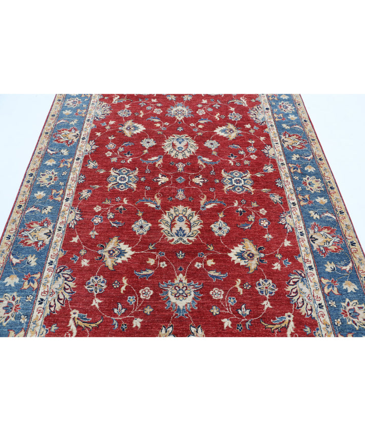 Afghan Ziegler Farhan Rug 5' 6" x 7' 6" Hand-Knotted | No. AT21904