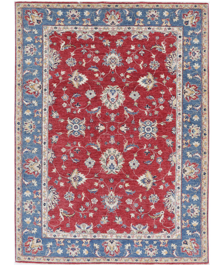 Afghan Ziegler Farhan Rug 5' 6" x 7' 6" Hand-Knotted