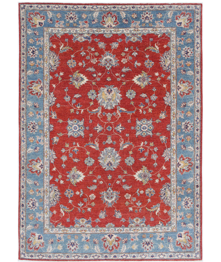Afghan Ziegler Farhan Rug 5' 5" x 7' 10" Hand-Knotted