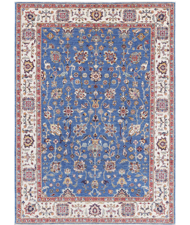 Afghan Ziegler Farhan Rug 5'6" x 7'9" Hand-Knotted