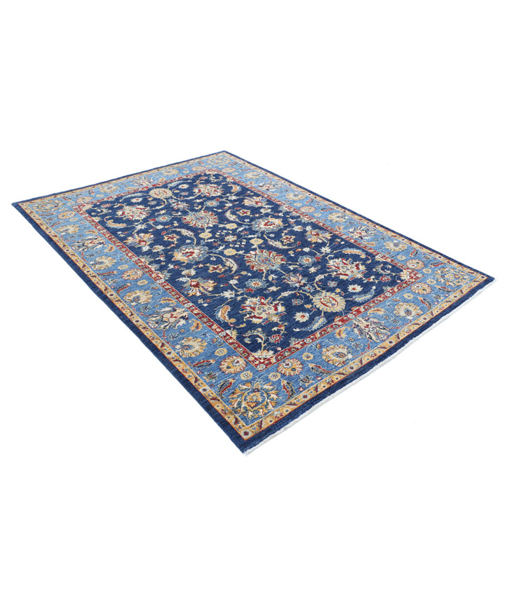 Afghan Ziegler Farhan Rug 5' 8" x 7' 10" Hand-Knotted | No. AT40436