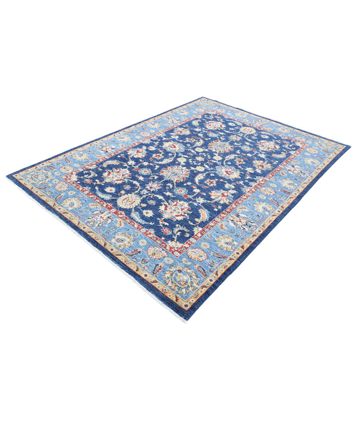 Afghan Ziegler Farhan Rug 5' 8" x 7' 10" Hand-Knotted | No. AT40436
