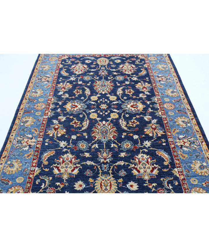 Afghan Ziegler Farhan Rug 5' 8" x 7' 10" Hand-Knotted | No. AT40436