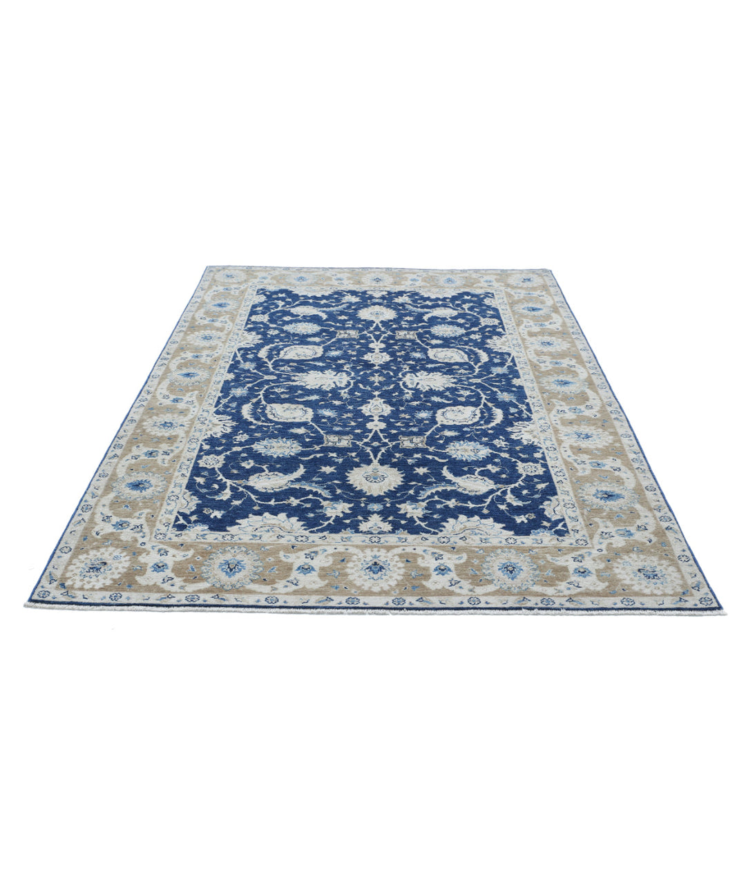 Hand Knotted Ziegler Farhan Wool Rug 5' 6" x 7' 11" - No. AT227000
