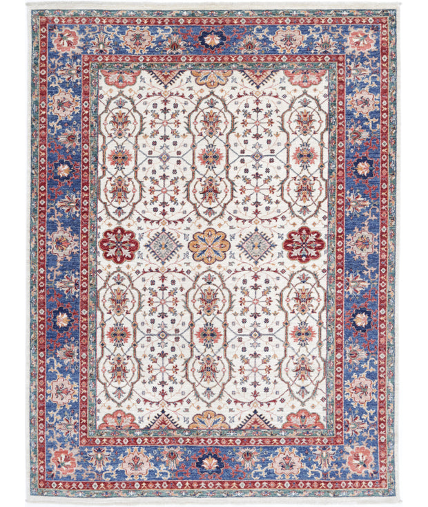 Hand Knotted Ziegler Farhan Wool Rug 5' 6" x 7' 6" - No. AT41274
