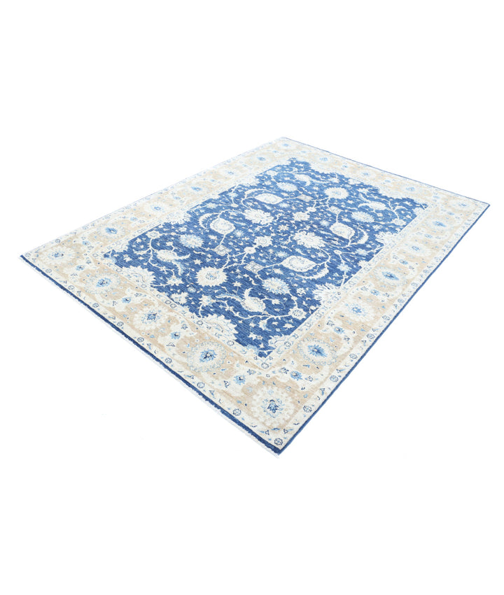 Afghan Ziegler Farhan Rug 5'8" x 7'6" Hand-Knotted | No. AT69887