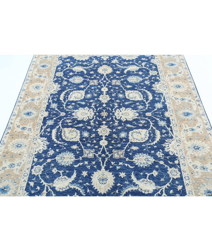 Afghan Ziegler Farhan Rug 5'8" x 7'6" Hand-Knotted | No. AT69887