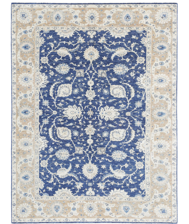 Afghan Ziegler Farhan Rug 5'8" x 7'6" Hand-Knotted