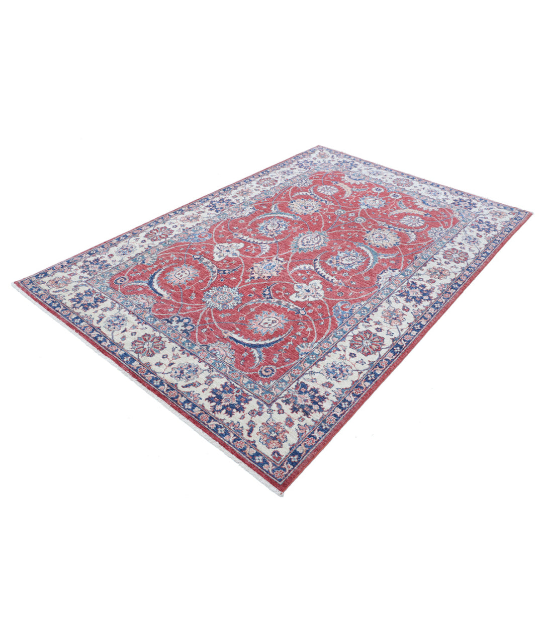 Afghan Ziegler Farhan Rug 5' 4" x 8' 0" Hand-Knotted | No. AT52127