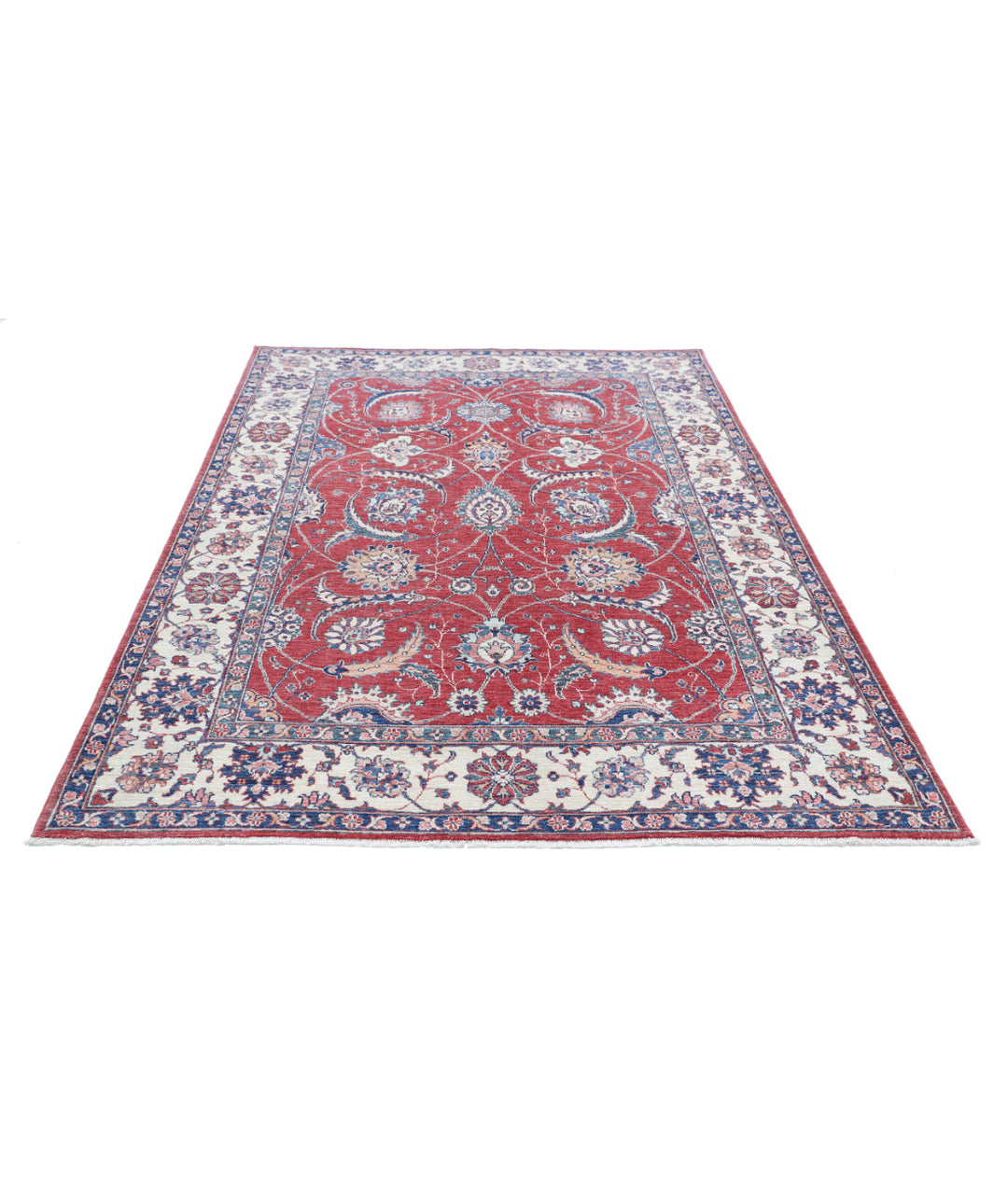 Afghan Ziegler Farhan Rug 5' 4" x 8' 0" Hand-Knotted | No. AT52127