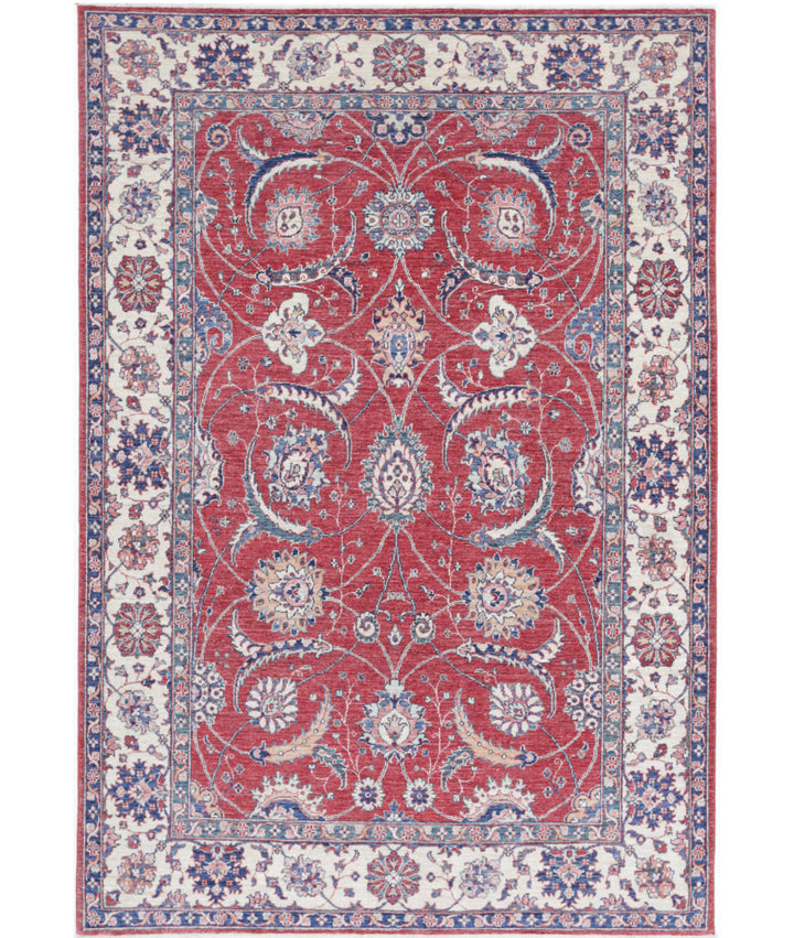 Afghan Ziegler Farhan Rug 5' 4" x 8' 0" Hand-Knotted