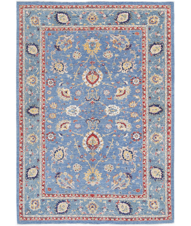 Hand Knotted Ziegler Farhan Wool Rug 5' 7" x 7' 10" - No. AT93147