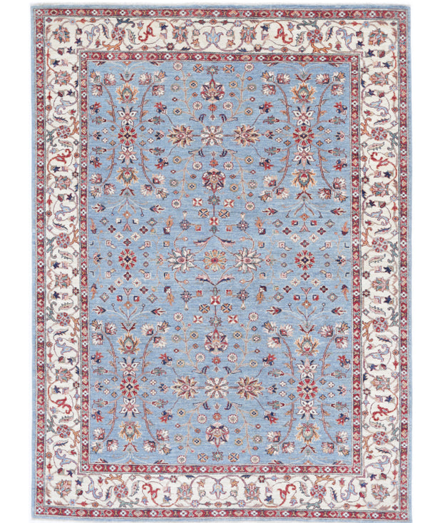Hand Knotted Ziegler Farhan Wool Rug 5' 9" x 7' 9" - No. AT14855