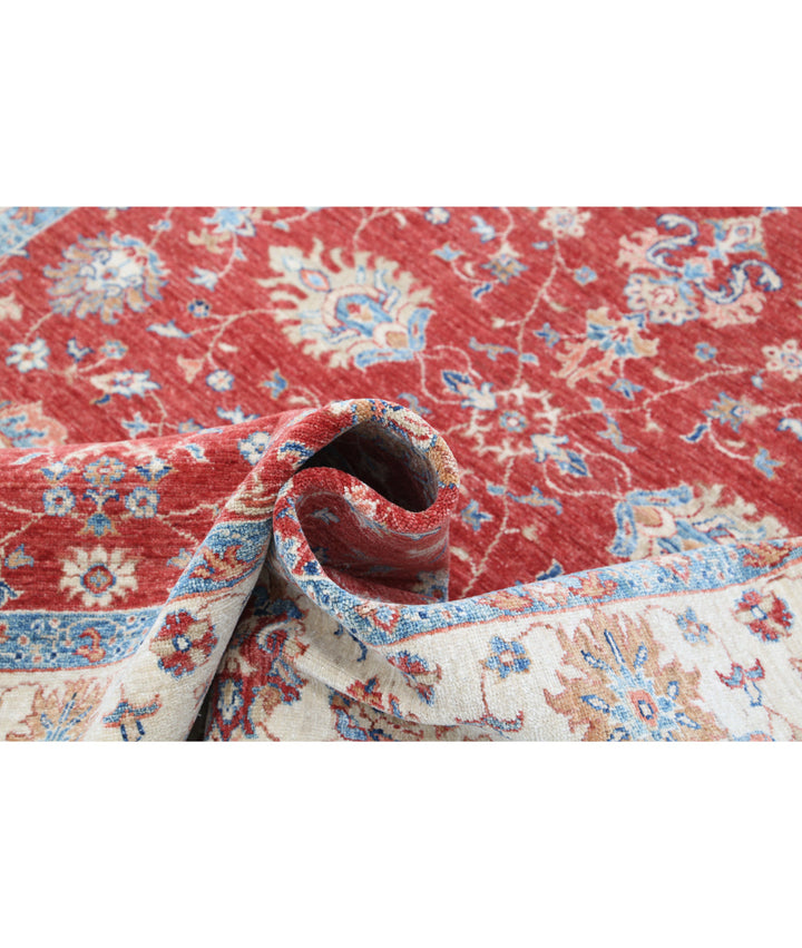 Afghan Ziegler Farhan Rug 5' 8" x 7' 8" Hand-Knotted | No. AT67860