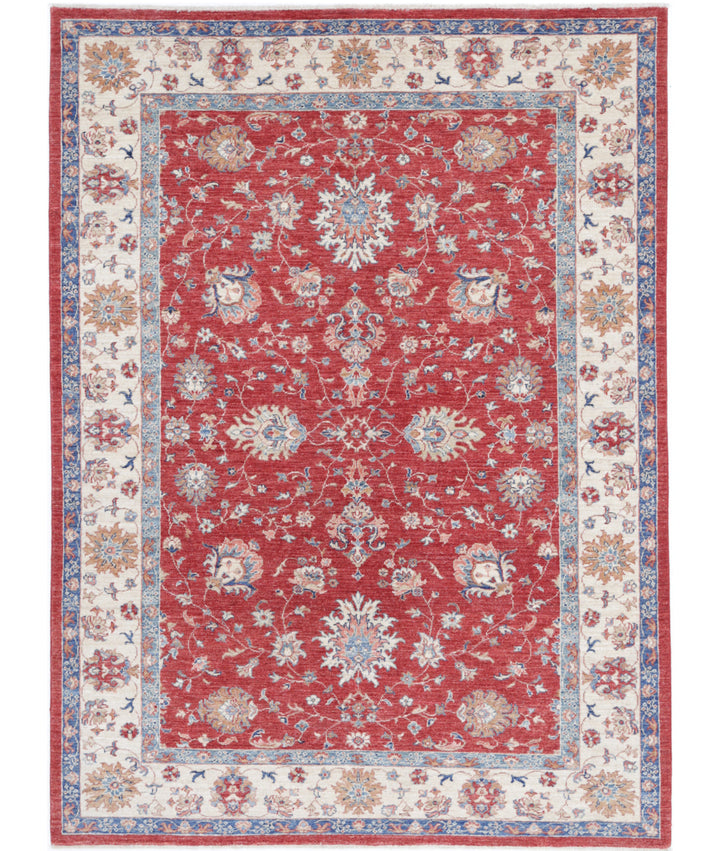 Afghan Ziegler Farhan Rug 5' 8" x 7' 8" Hand-Knotted