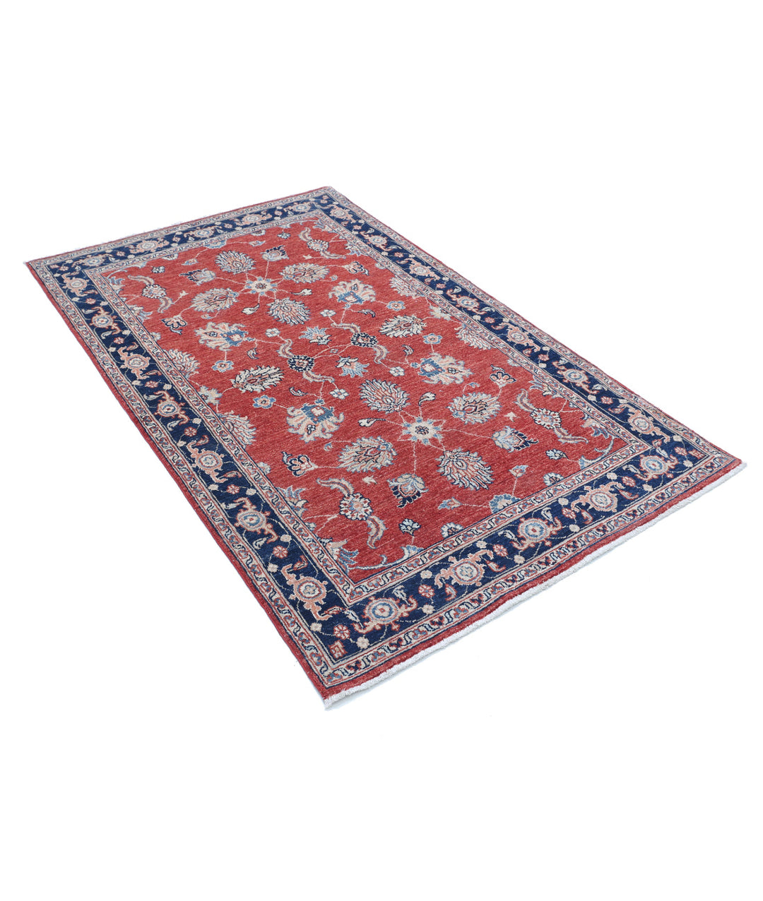 Afghan Ziegler Farhan Rug 3' 9" x 6' 0" Hand-Knotted | No. AT14145