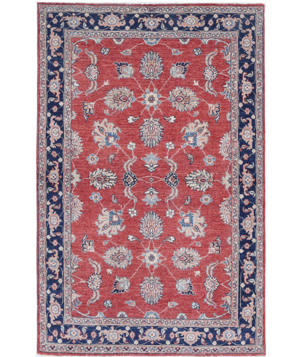 Hand Knotted Ziegler Farhan Wool Rug 3' 9" x 6' 0" - No. AT14145
