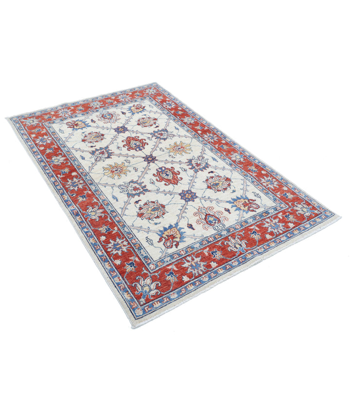 Afghan Ziegler Farhan Rug 3' 10" x 5' 10" Hand-Knotted | No. AT74220