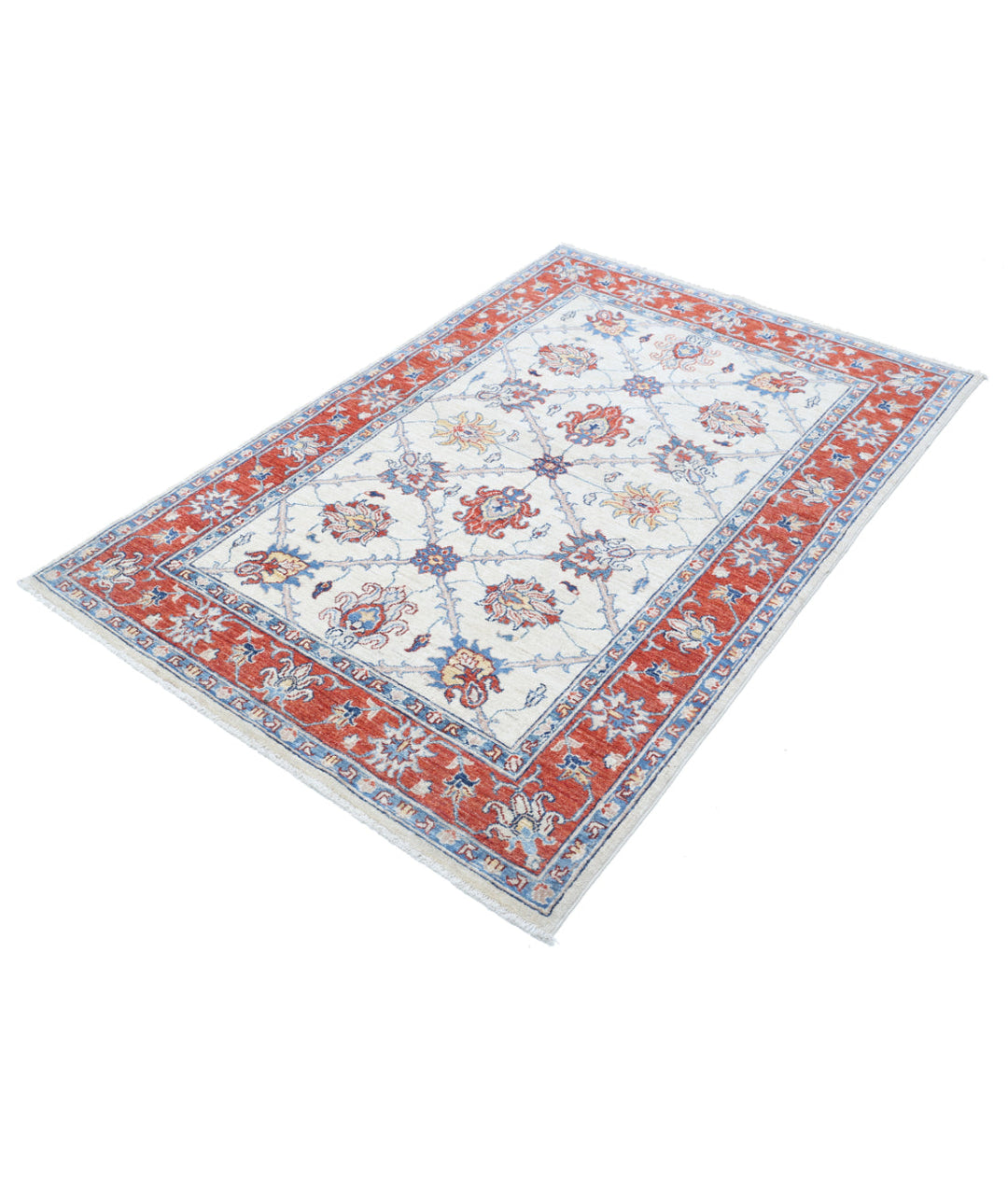 Afghan Ziegler Farhan Rug 3' 10" x 5' 10" Hand-Knotted | No. AT74220