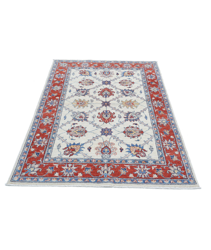 Afghan Ziegler Farhan Rug 3' 10" x 5' 10" Hand-Knotted | No. AT74220