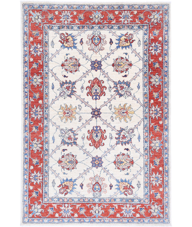 Hand Knotted Ziegler Farhan Wool Rug 3' 10" x 5' 10" - No. AT74220