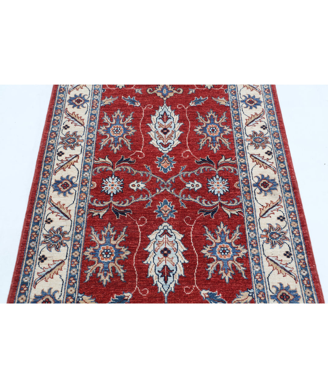 Afghan Ziegler Farhan Rug 3' 1" x 4' 11" Hand-Knotted | No. AT31966