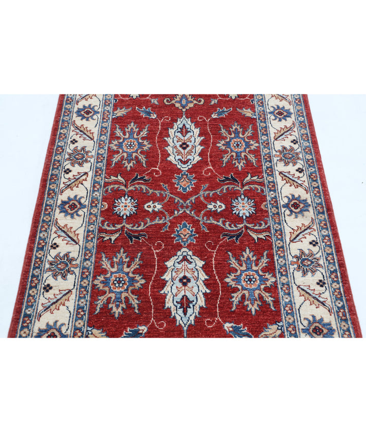 Afghan Ziegler Farhan Rug 3' 1" x 4' 11" Hand-Knotted | No. AT31966