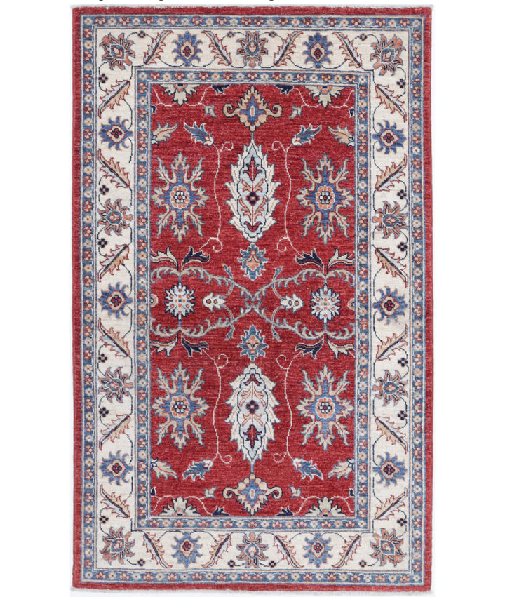 Afghan Ziegler Farhan Rug 3' 1" x 4' 11" Hand-Knotted