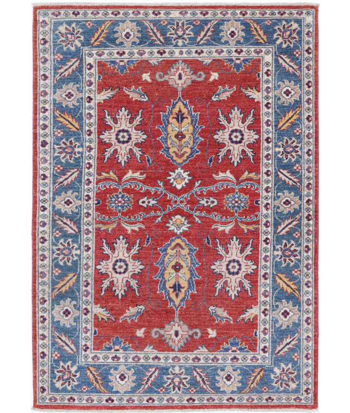 Afghan Ziegler Rug 3' 3" x 5' 0" Hand-Knotted
