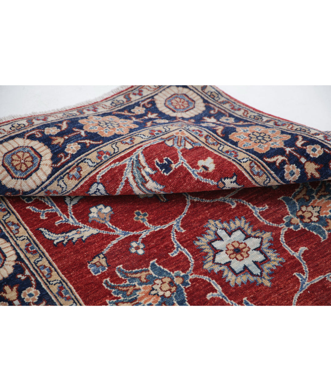 Afghan Ziegler Rug 3' 2" x 5' 1" Hand-Knotted | No. AT98438