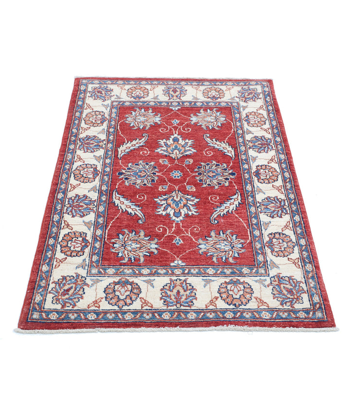 Afghan Ziegler Rug 2' 9" x 4' 2" Hand-Knotted | No. AT32562