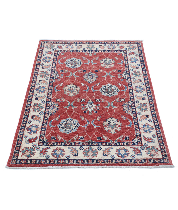 Afghan Ziegler Rug 2' 8" x 4' 1" Hand-Knotted | No. AT81523