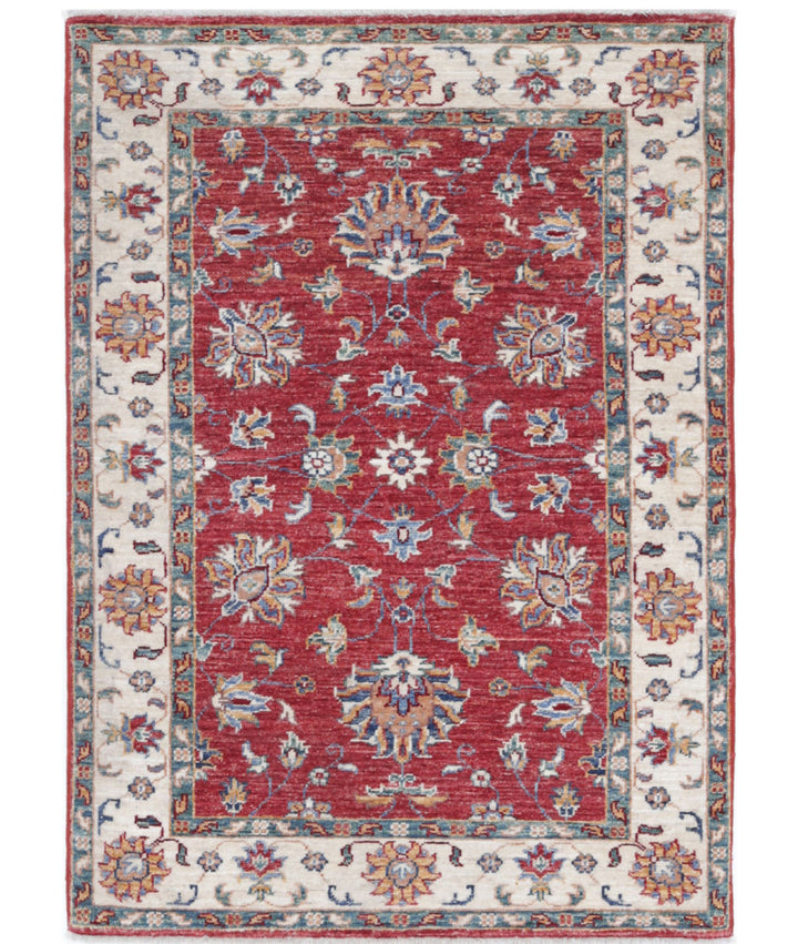 Afghan Ziegler Farhan Rug 2' 8" x 3' 9" Hand-Knotted | No. AT53882
