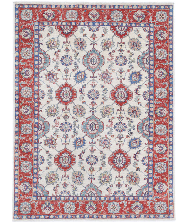 Hand Knotted Ziegler Farhan Wool Rug 4' 2" x 5' 9" - No. AT13473